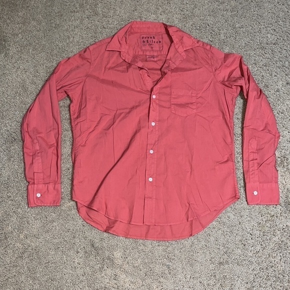 Frank & Eileen Eileen Relaxed Button-Up Featherweight Rust Sienna XS - Picture 2 of 8